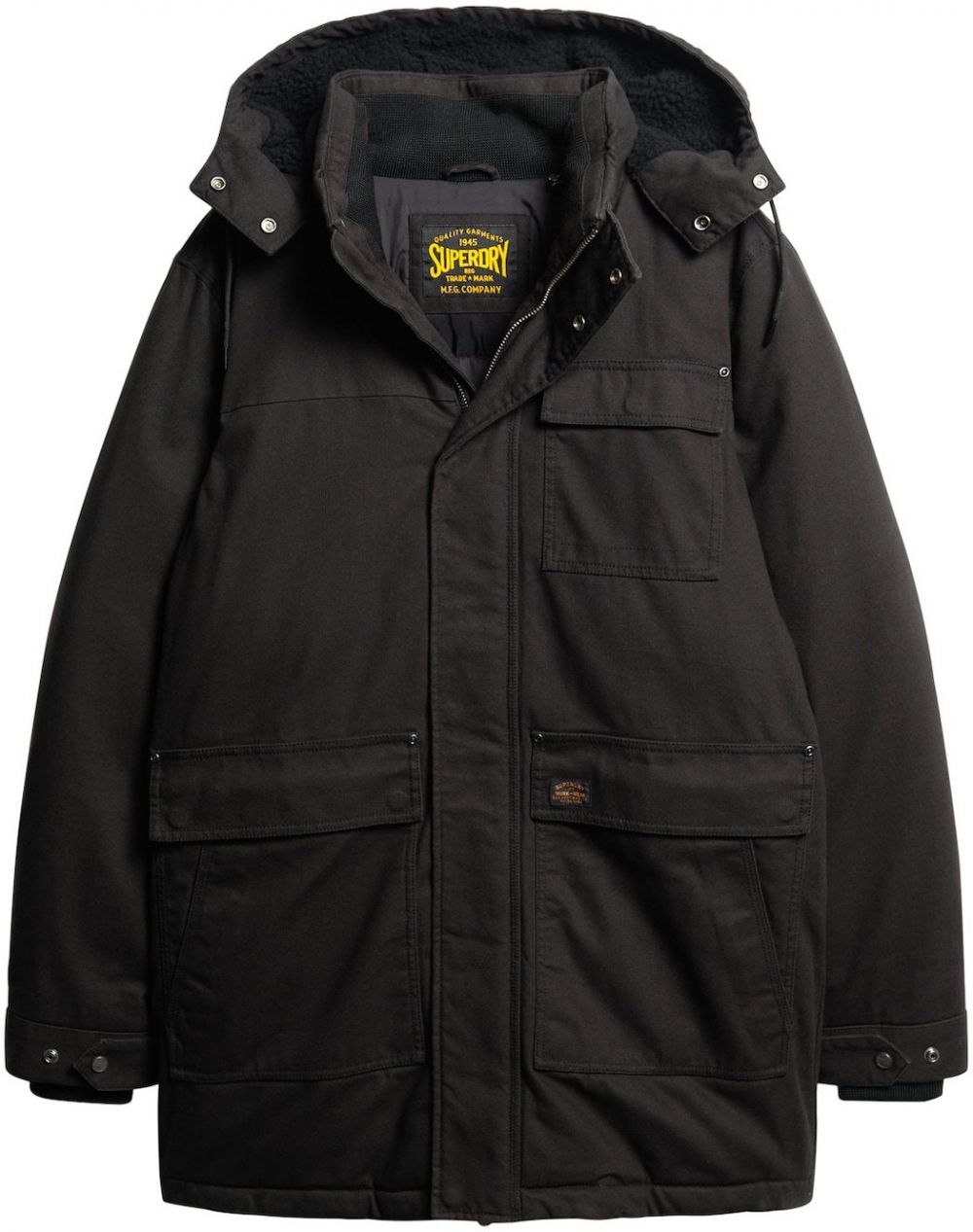 Superdry Zimná parka  čierna