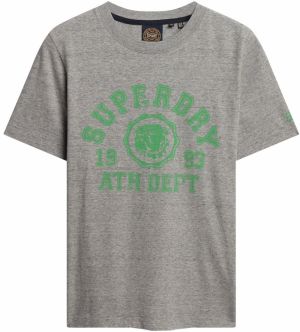 Superdry Tričko  sivá / zelená