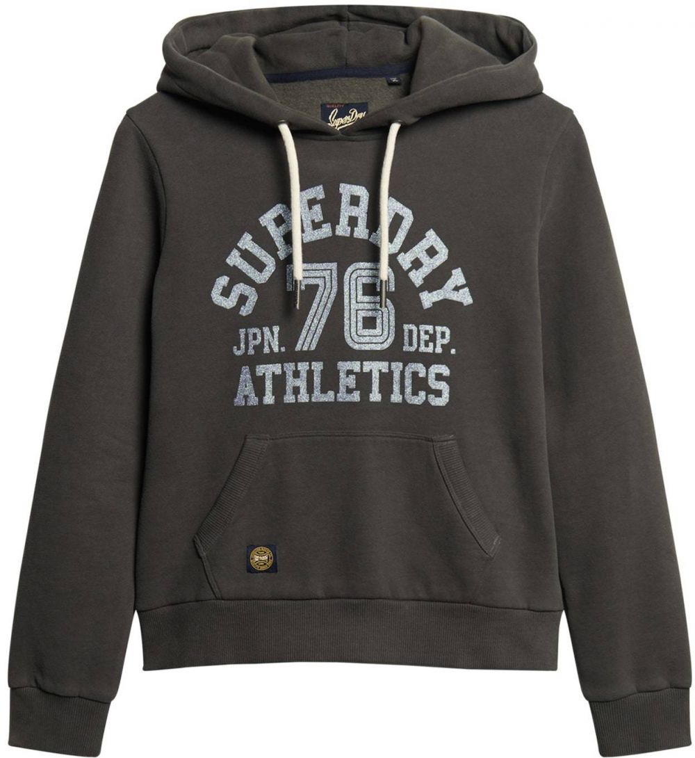 Superdry Mikina  modrosivá / čierna