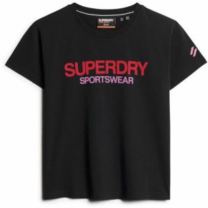 Superdry Funkčné tričko  malinová / eozín / čierna