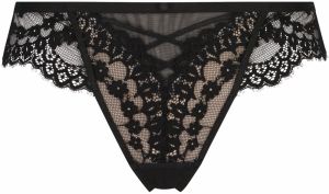 Hunkemöller Tangá 'Daisy'  čierna