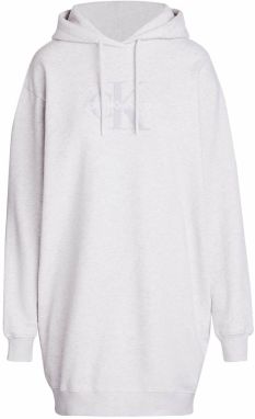 Calvin Klein Jeans Šaty 'CHENILLE'  sivá / sivá melírovaná / biela