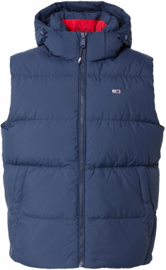 Tommy Jeans Vesta 'Essential'  námornícka modrá / tmavomodrá / červená / biela