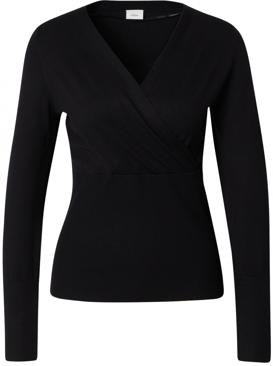 s.Oliver BLACK LABEL Sveter  čierna