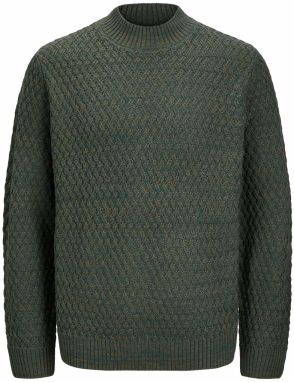 JACK & JONES Sveter 'JPRCCZiggi'  modrá / olivová