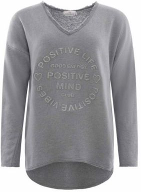Zwillingsherz Mikina 'Positive Mind'  tmavosivá