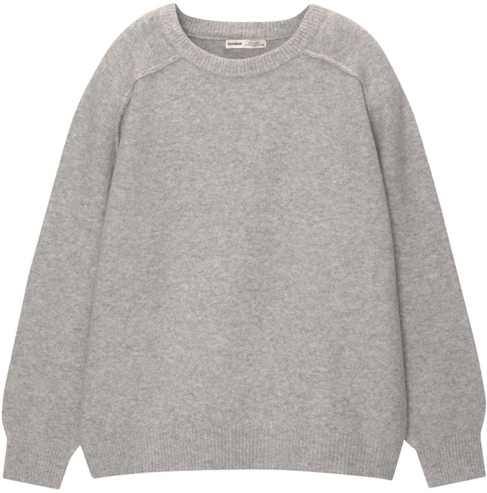Pull&Bear Sveter  sivá melírovaná