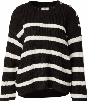 JDY Sveter 'JDYJusty'  čierna / biela