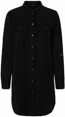 VERO MODA Košeľové šaty 'VMSILLA'  čierna