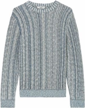 Marc O'Polo DENIM Sveter  svetlomodrá / čierna / šedobiela