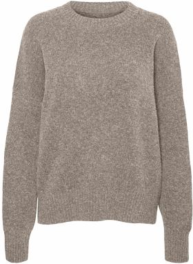 VERO MODA Sveter 'VMBoom'  béžová melírovaná