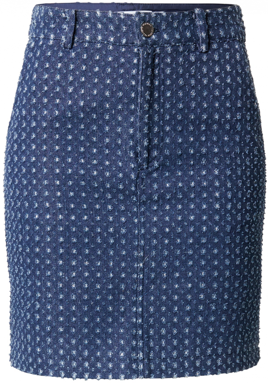 VILA Sukňa 'VISILVER'  modrá denim