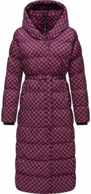 Ragwear Zimný kabát 'Niara'  fuksia / čierna