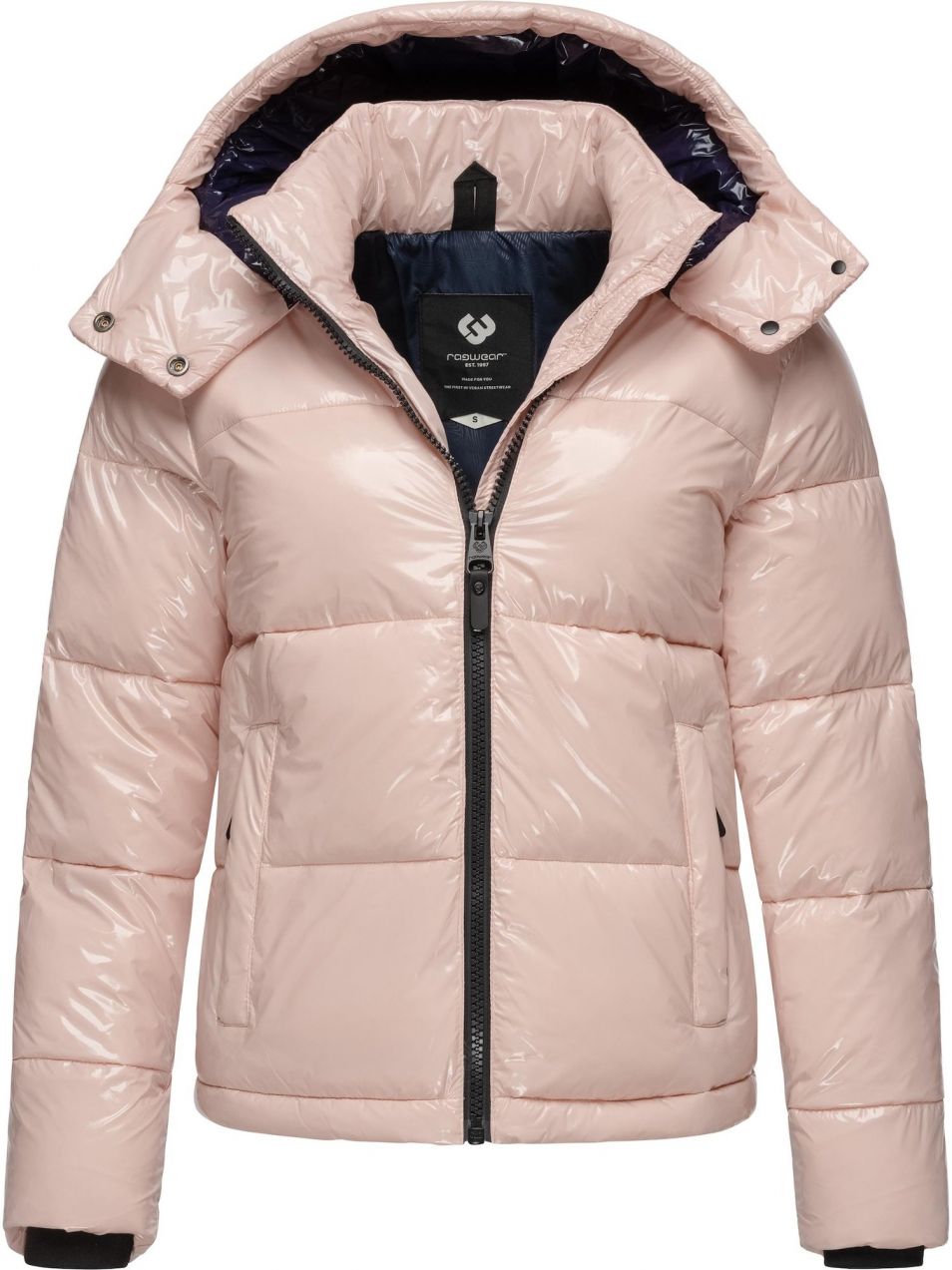 Ragwear Zimná bunda 'Roobie'  rosé / čierna