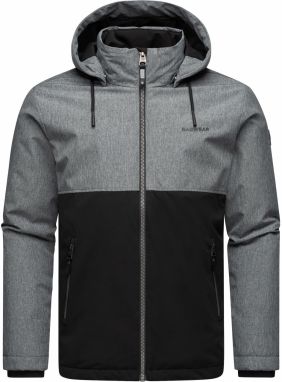 Ragwear Funkčná bunda 'Roens'  sivá melírovaná / čierna