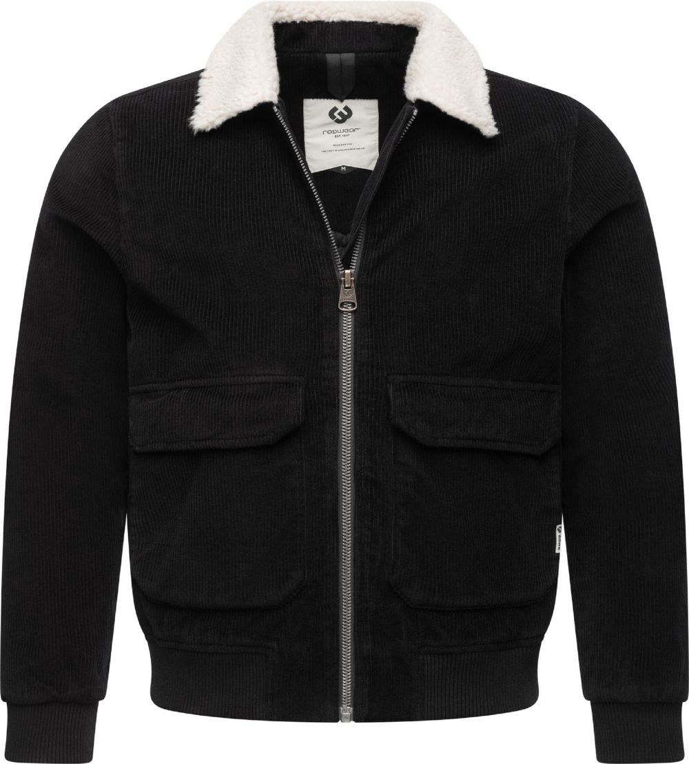 Ragwear Prechodná bunda 'Aviss'  čierna / biela