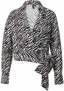 VERO MODA Blúzka  čierna / biela