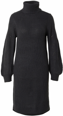 VILA Pletené šaty 'VINika'  čierna