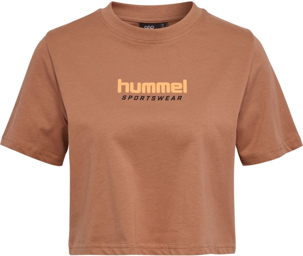 Hummel Tričko 'Lgc Malu'  mokka / oranžová / čierna