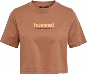 Hummel Tričko 'Lgc Malu'  mokka / oranžová / čierna