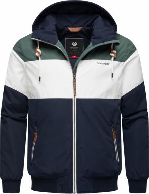 Ragwear Outdoorová bunda  modrá / zelená / biela