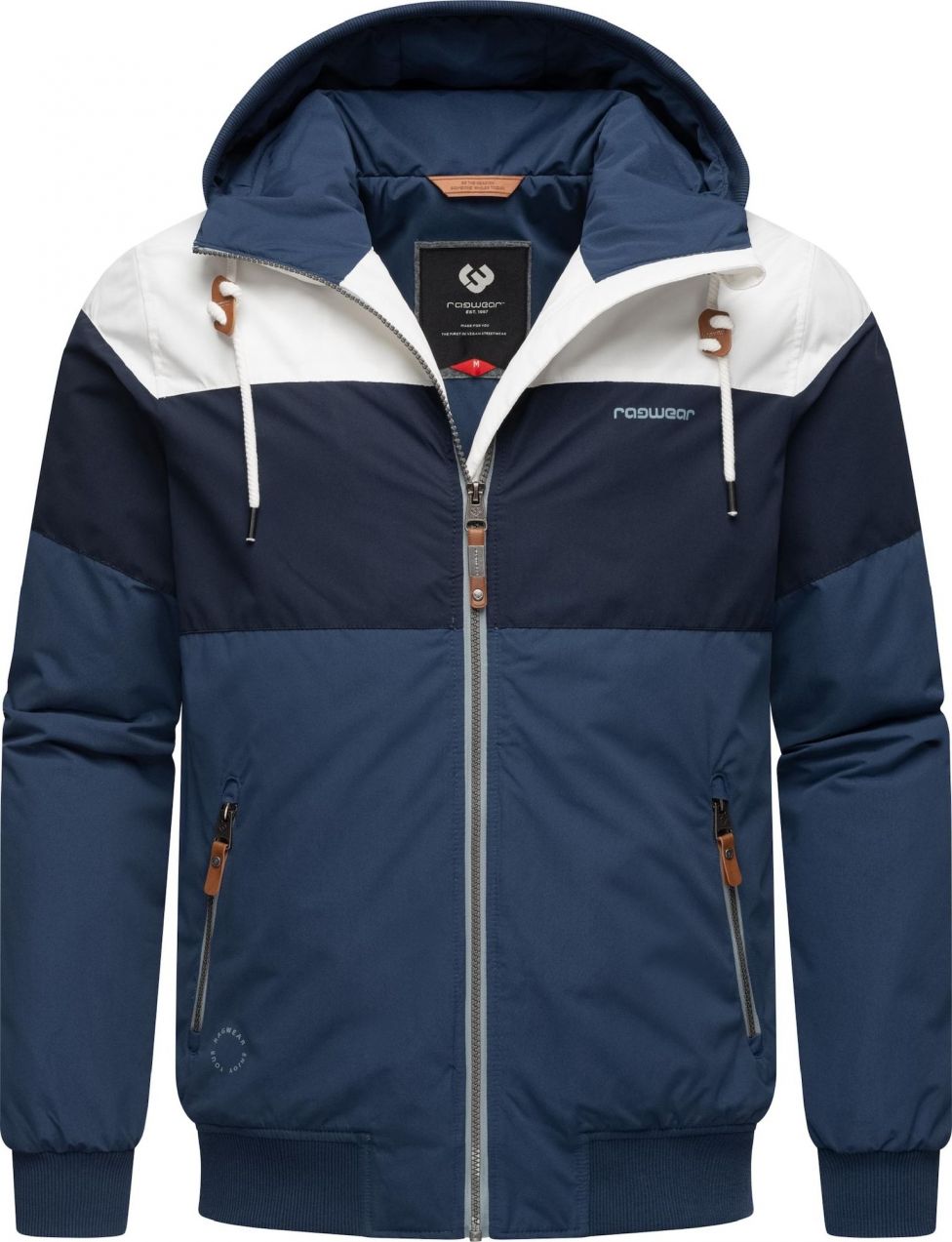 Ragwear Outdoorová bunda  modrá / námornícka modrá / červená / biela
