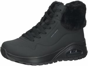 SKECHERS Šnurovacie členkové čižmy  čierna