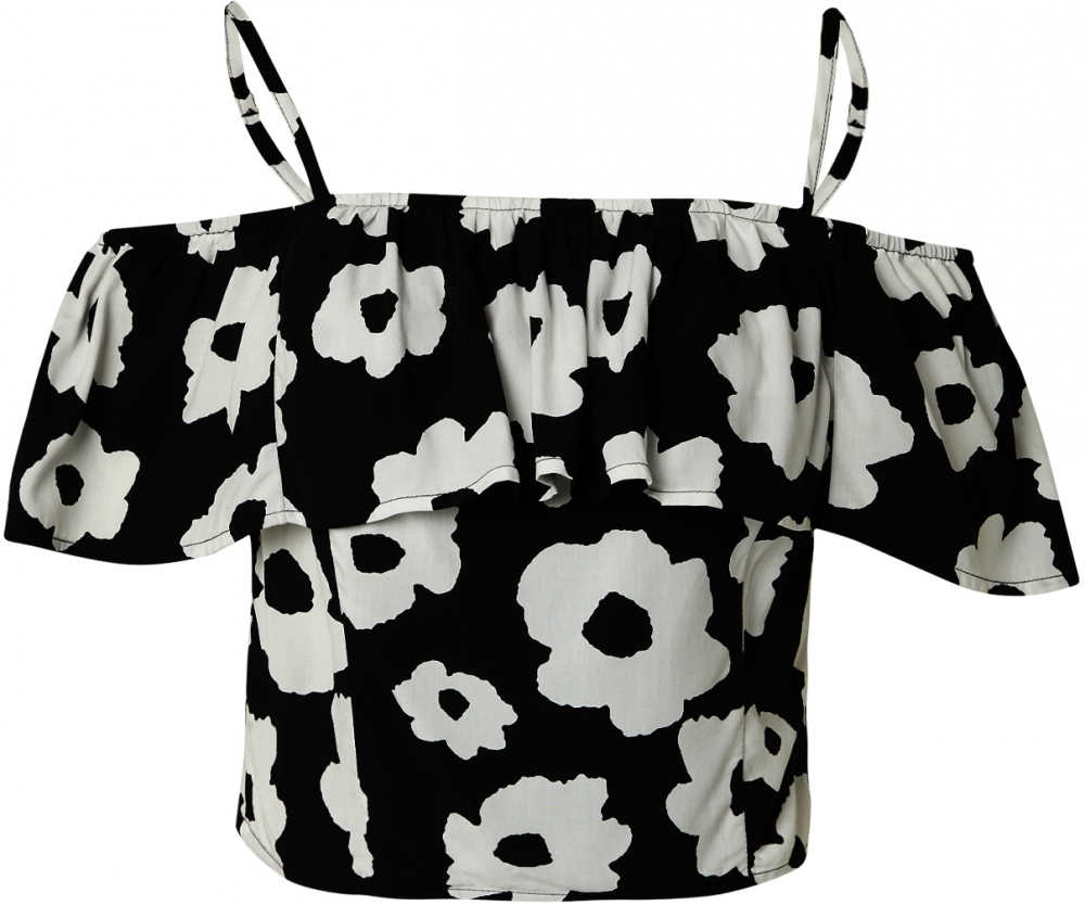 Guido Maria Kretschmer Women Top 'Jolin'  čierna / biela