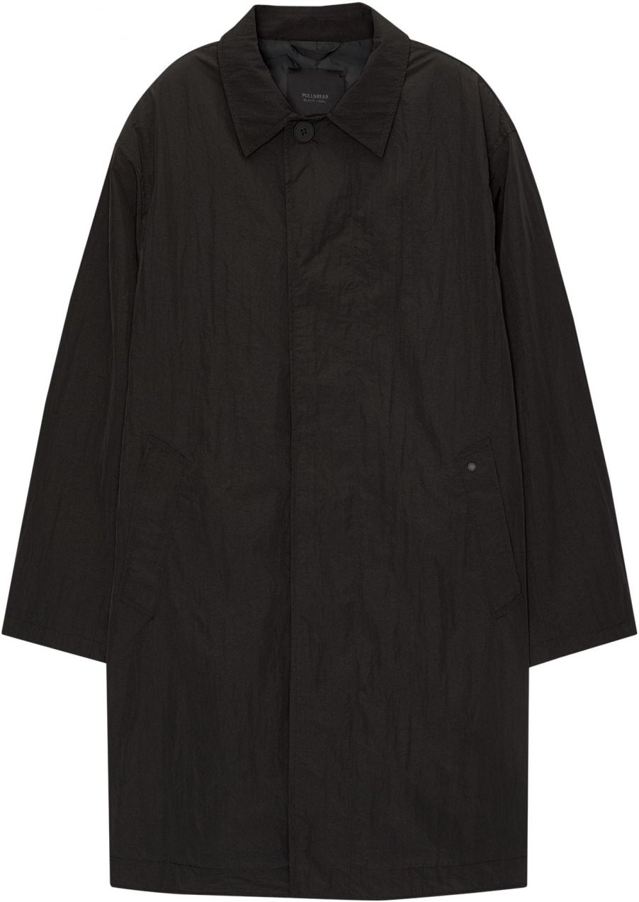 Pull&Bear Prechodný kabát  čierna