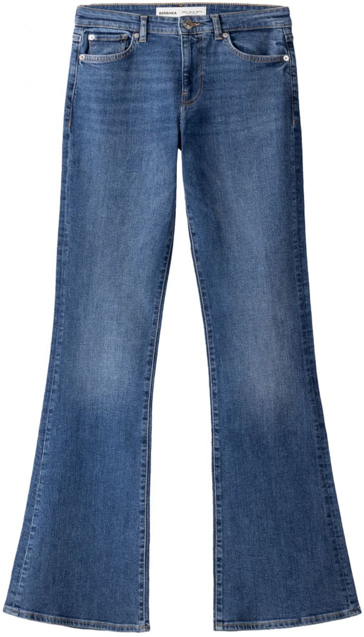 Bershka Džínsy  modrá denim