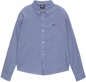 Pull&Bear Košeľa  nebesky modrá / biela