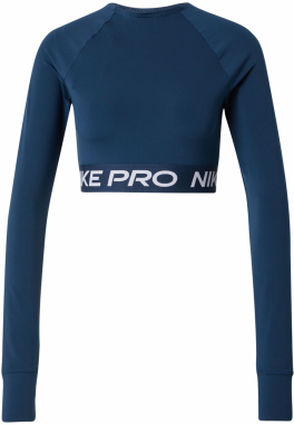 NIKE Funkčné tričko 'PRO'  námornícka modrá / biela
