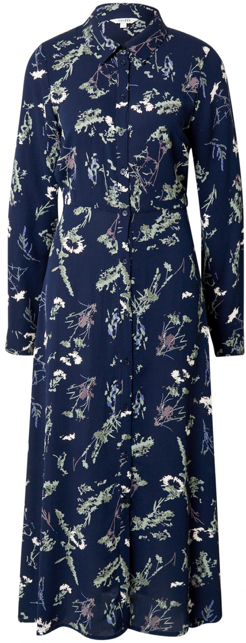 mbym Košeľové šaty 'Kataleya'  nebielená / námornícka modrá / olivová / biela