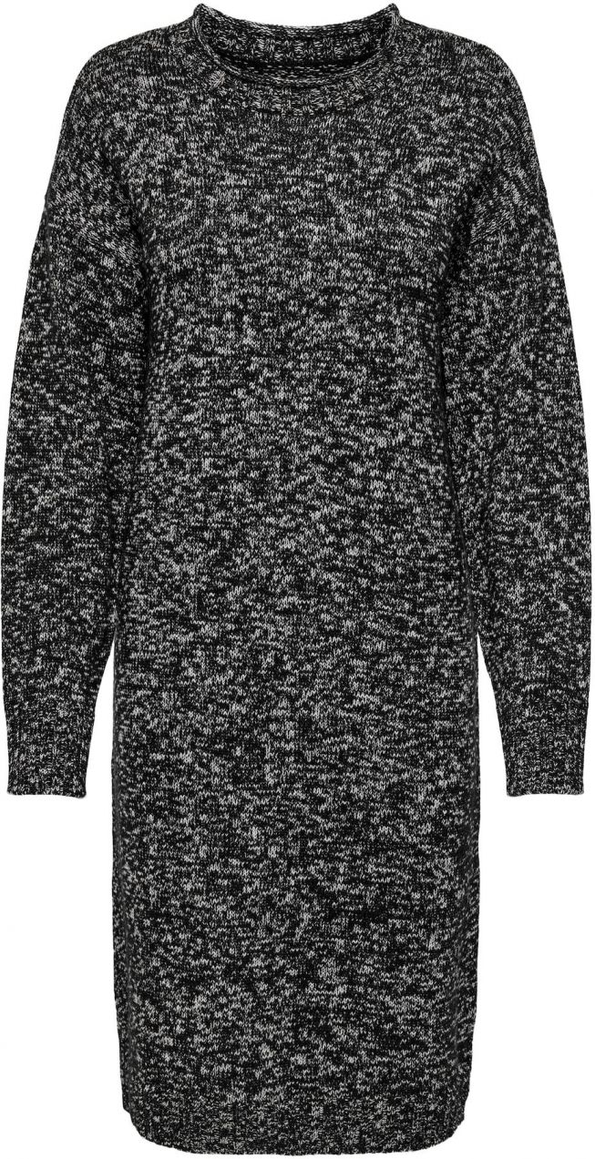 ONLY Pletené šaty 'ONLJOELY'  čierna / biela