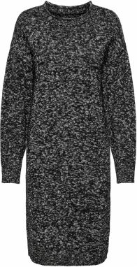 ONLY Pletené šaty 'ONLJOELY'  čierna / biela