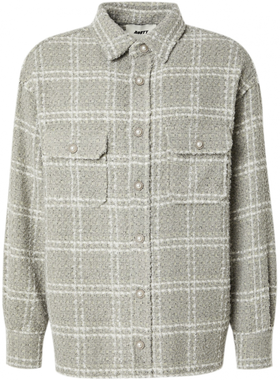 MOUTY Prechodná bunda 'DITA'  svetlozelená / biela