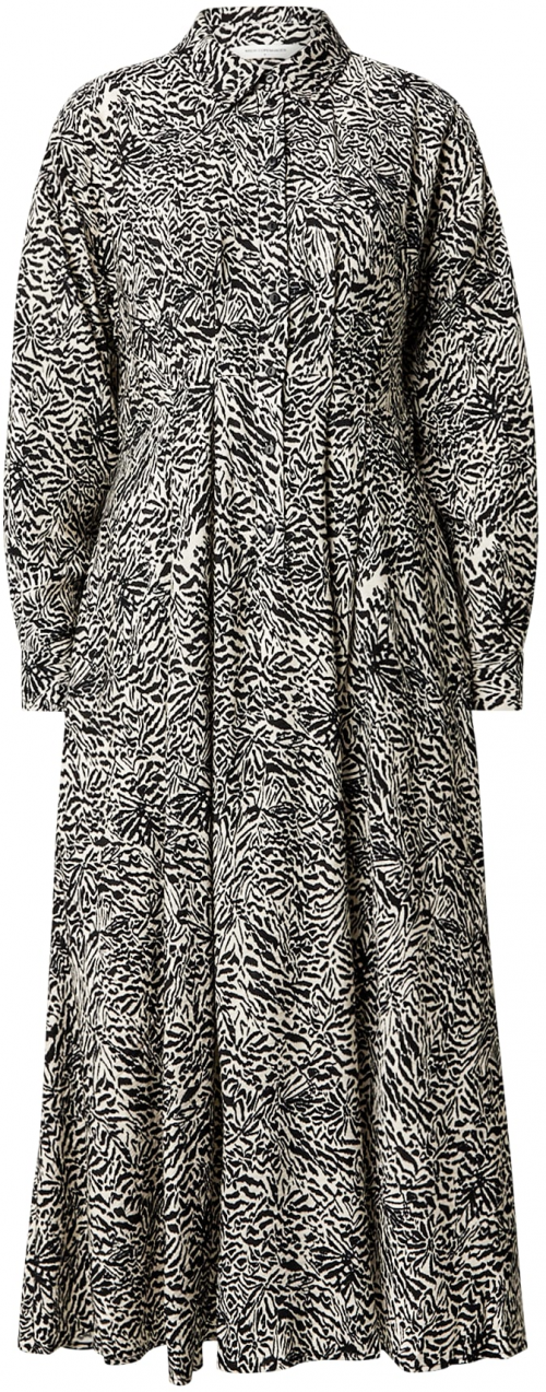 MSCH COPENHAGEN Košeľové šaty 'Amabella'  béžová / čierna