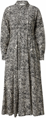 MSCH COPENHAGEN Košeľové šaty 'Amabella'  béžová / čierna