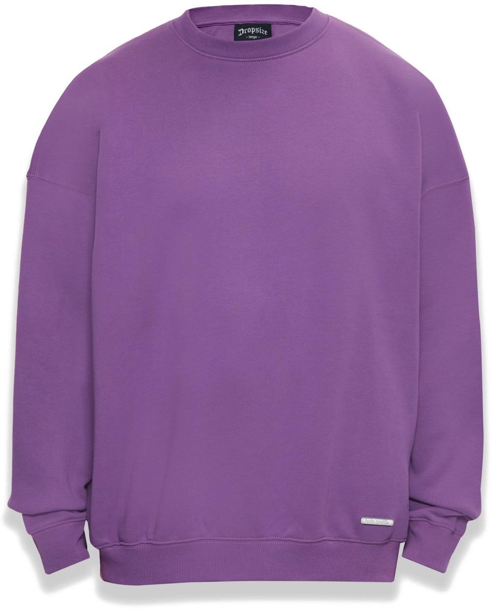 Dropsize Mikina  tmavofialová / strieborná