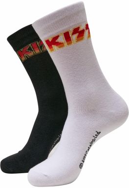 Merchcode Ponožky 'Kiss'  žltá / zlatá žltá / krvavo červená / čierna / biela
