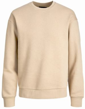 JACK & JONES Mikina 'JJEStar'  béžová melírovaná