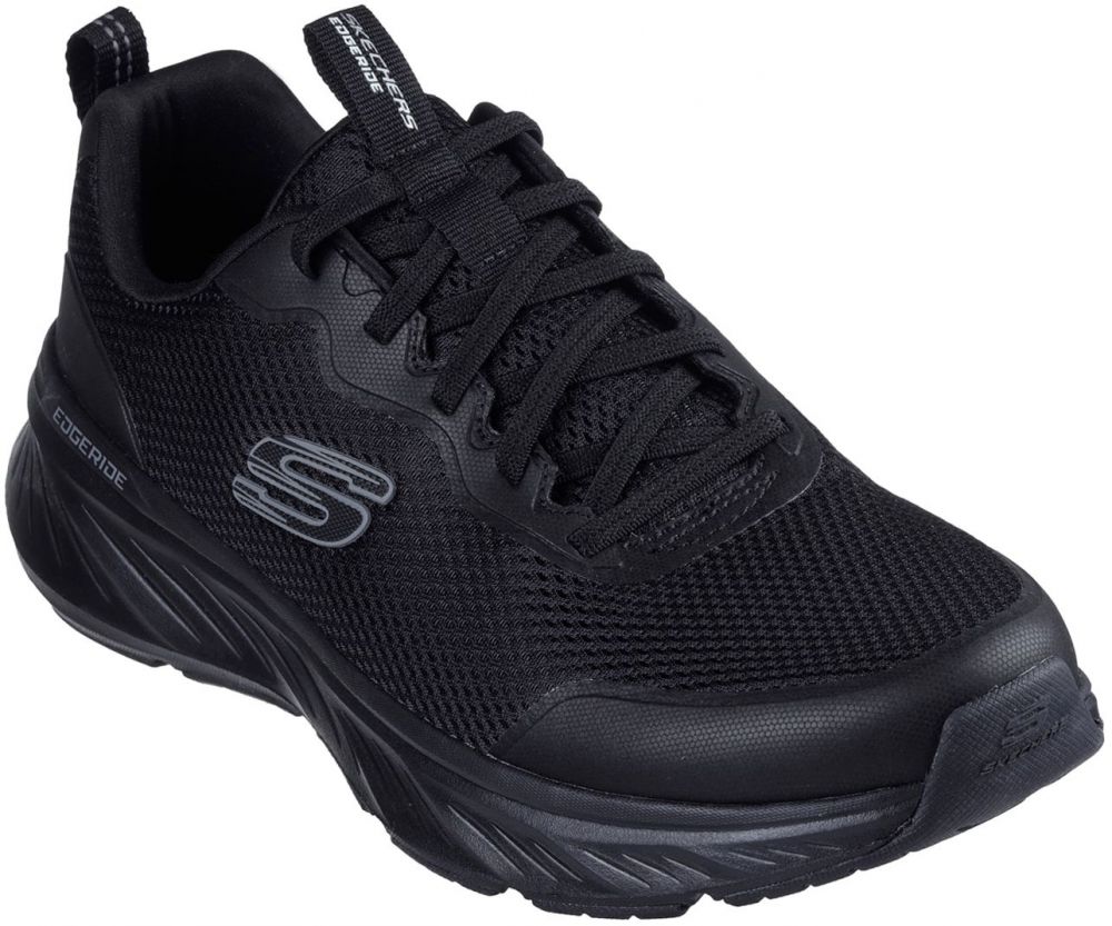 SKECHERS Nízke tenisky 'EDGERIDE'  sivá / čierna