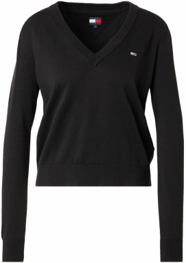 Tommy Jeans Sveter 'Essential'  čierna