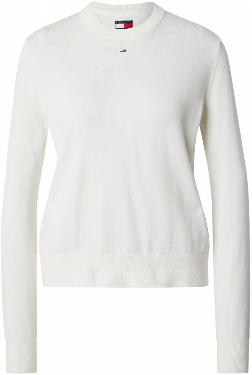 Tommy Jeans Sveter 'ESSENTIAL'  biela