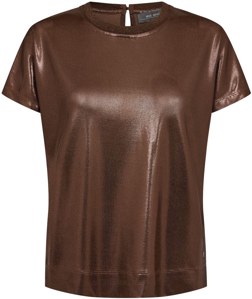 MOS MOSH Tričko  tmavohnedá