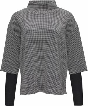 s.Oliver BLACK LABEL Sveter  sivá / čierna