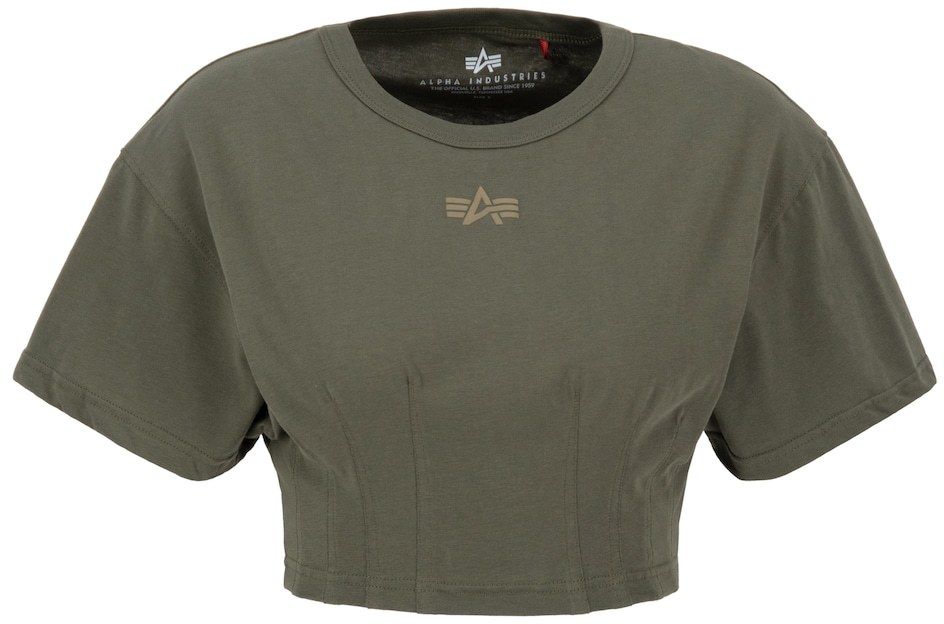 ALPHA INDUSTRIES Tričko  kaki / olivová