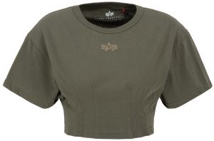 ALPHA INDUSTRIES Tričko  kaki / olivová