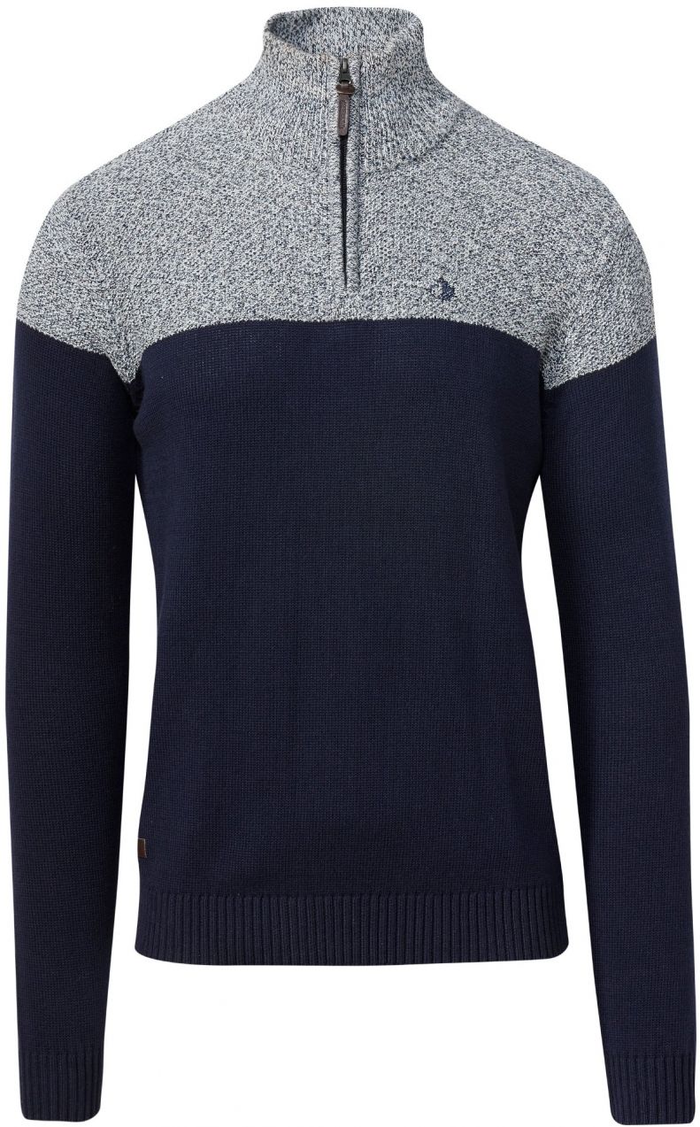 KOROSHI Sveter  námornícka modrá / sivá