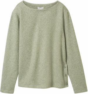 TOM TAILOR Mikina  zelená melírovaná